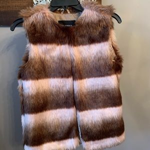 Faux fur vest